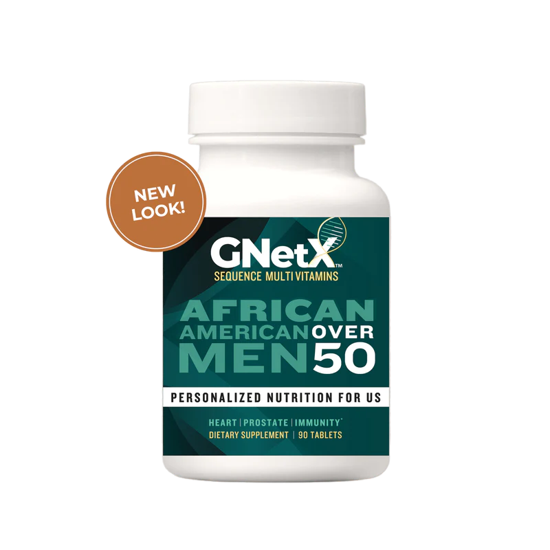 GNETX SEQUENCE MULTIVITAMINS & MINERALS FOR AFRICAN AMERICAN MEN OVER 50 90 TABLETS